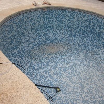 Limpieza de piscina.