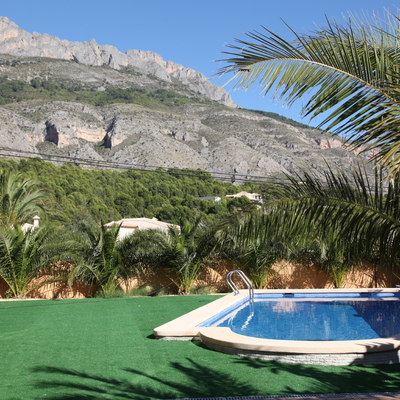 Piscina estandart 8x4 en chalet de altea