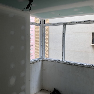 Inicio de cerramiento de galería