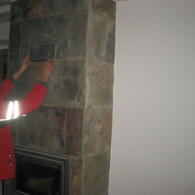 Hogar pizarra natural