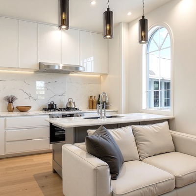 Cocina abierta al salón