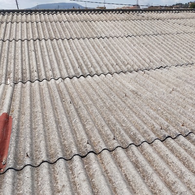 Tejado original de uralita