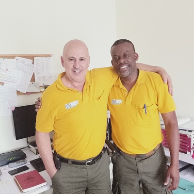 Parte del equipo técnico