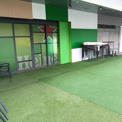 Reforma de Fachada Local y Cesped Artificial