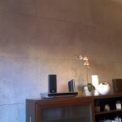 Imitación placas de piedra en vivienda particular