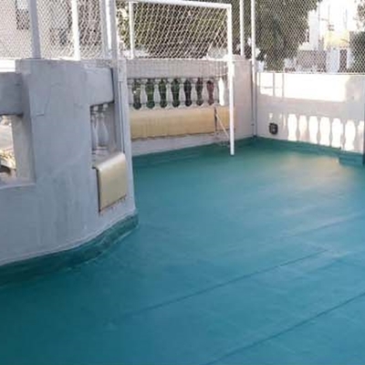 Suelos con pintura de caucho e impermeabilización