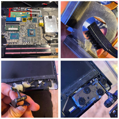 Reparacion de una pantalla de portatil