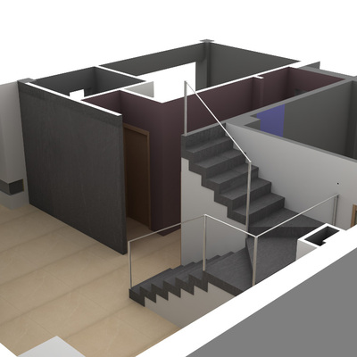 Infografía interior salón