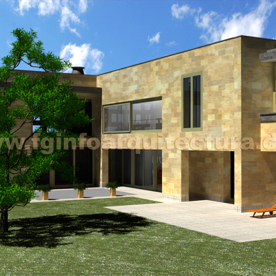 Infografía 3d villa