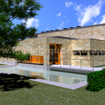 Infografía 3d villa