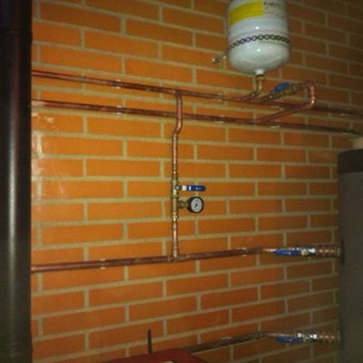 Instalación caldera de biomasa