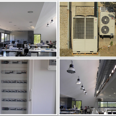 Instalación de aire acondicionado sistema VRV en oficinas de una prestigiosa marca de bolsos