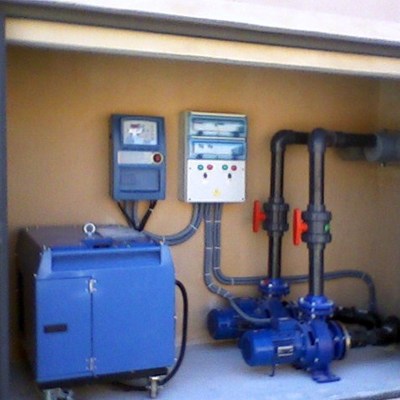 Instalación de bombas con grupo indenpendiente