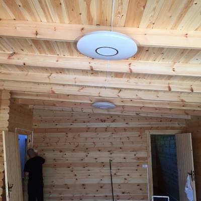 Instalación en cabaña de madera 2