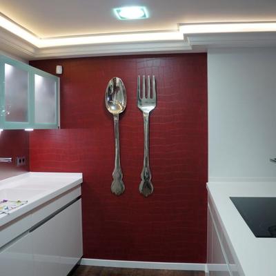 Instalación Papel Vinilico en Cocina