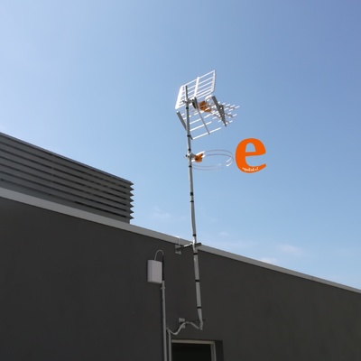 Instalación antena TV casa unifamiliar