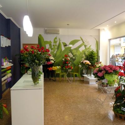 interior de la floristeria 