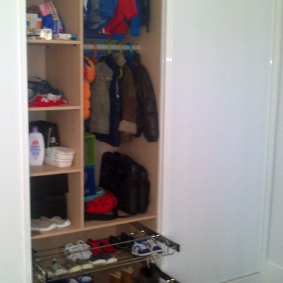 interior y zapatero extraible