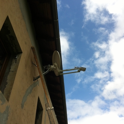 Internet rural vía satélite