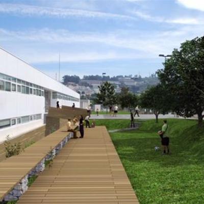 Jardín en la Universidad de A Coruña