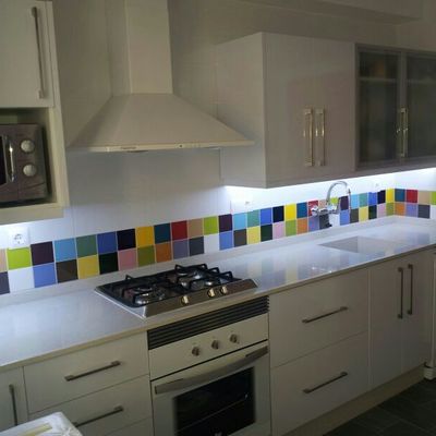 cocina estratificado blanco brillo