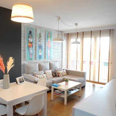 Decoración/restyling de un salón de 18 m2.
