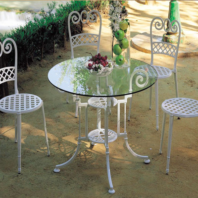 Juego de Jardín con Masa y Sillas