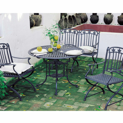 Juego de Jardín con Mesa, Sillas y Sillon