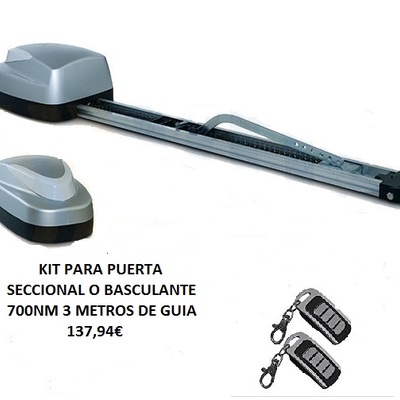 KIT MOTORIZACION PUERTA SECCIONAL