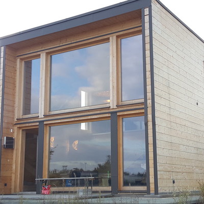 Casa de madera: estilo container