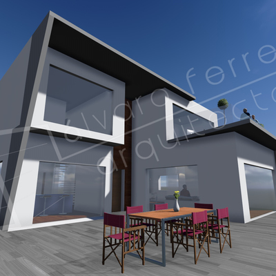 Vista vivienda unifamiliar