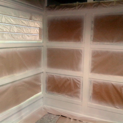 Lacado en blanco de ventana de aluminio