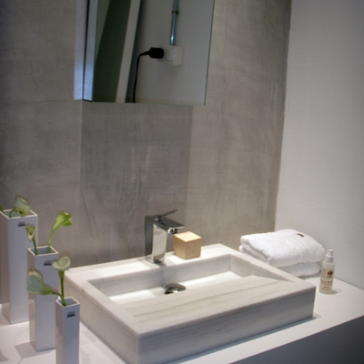 Lavabo de mármol blanco macael