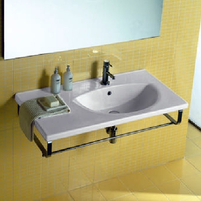 lavabo de un hogar minimalista