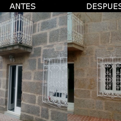 Limpieza de fachada de piedra