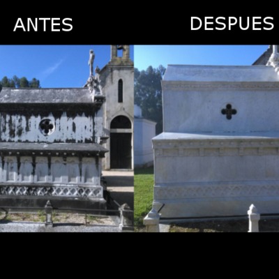 Limpieza de panteon de marmol