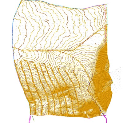 Levantamiento Topografico Inicial  Termosolar en Moron de la Frontera