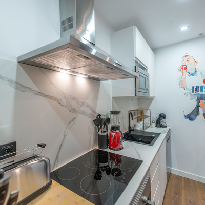 COCINA REFORMADA DENTRO DE REFORMA INTEGRAL.