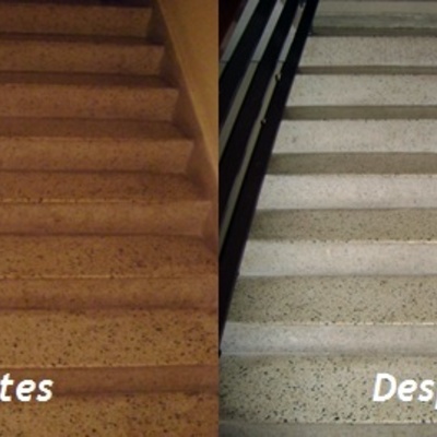 Limpieza de escalera cominidad