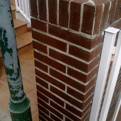 Limpieza y eliminación de sales en ladrillo caravista