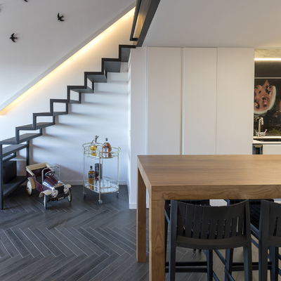 Escaleras dúplex loft