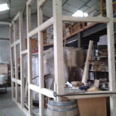 Mampara  en pino macizo