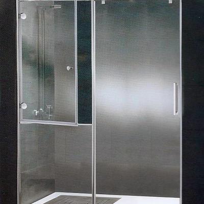 mampara tres puertas cristal