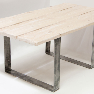 Mesa industrial forja y madera max