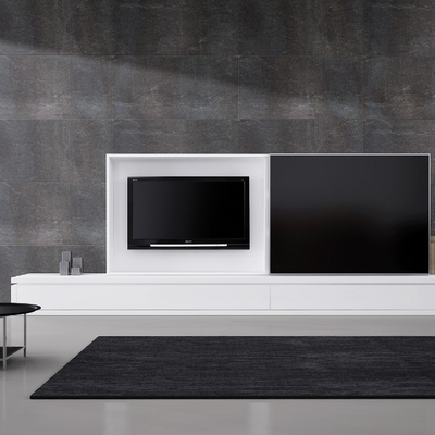 Menjador Area porta corredera vidre negre mate