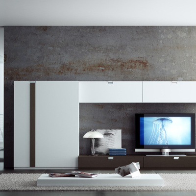 Menjador TK.2 lacat blanc mate xapa roure