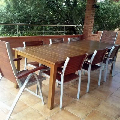Mesa de Jardín de madera de Iroko