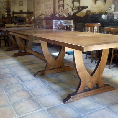 MESA MAXIMA PINO MACIZO 200X100 EXTENSIBLE A 400 cm.