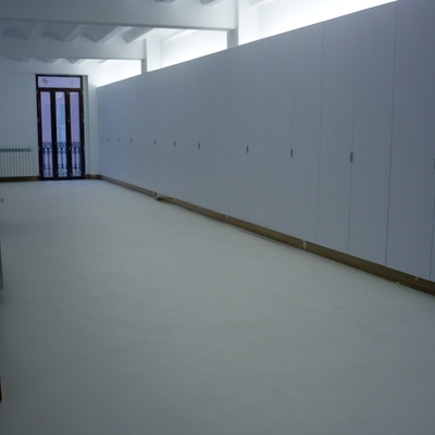 microcemento en color blanco 