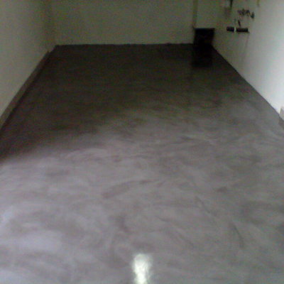 Microcemento en suelo interior